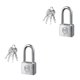 thumbnail image 2 of Moyic Cerradura de puerta plateada resistente a la corrosión para interiores y exteriores - Cerradura segura para muebles y pertenencias 40 40 largos independientes 2Conjunto, 2 of 6