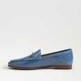 thumbnail image 4 of Sam Edelman Loraine Nova Blue Leather Almond Toe Slip On Classic Vamp Loafers (Nova Blue, 9.5), 4 of 7