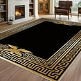 thumbnail image 2 of 1PC Greek Key Pattern Area Carpet Local Carpet, Lightweight Washable Easy-to-Tidy Carpet Mat Festival Gift, Suitable for Living Room, Bedroom, Dining Room, Office, Foyer, Room Accessones, 2 of 10