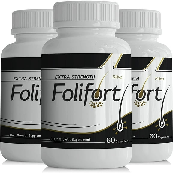 3 Pack Folifort Hair Growth 180 Capsules
