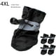 thumbnail image 1 of Botas impermeables para perros con suelas antideslizantes y correas reflectantes | Zapatos protectores para patas de perros pequeños y cachorros | Paquete de 4, 1 of 6