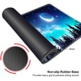 thumbnail image 3 of Gaming Large Mouse Pad for Desk 35.4\u201c x 15.7 ", Big Size Pretty Galaxy Moon Forest Mouse Pads, Long Non-Slip Rubber Base Computer Mousepad for Full Desk Mat, 3 of 6