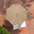 thumbnail image 2 of Simple Deluxe Parasol de Marché Extérieur de 9 Pi pour Table de Patio avec Inclinaison à Bouton et Manivelle, Grand Parasol de Soleil avec Poteau Robuste et Auvent Résistant à la Décoloration, Beige, 2 of 7