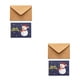 thumbnail image 2 of Kearding 10 unidades de sobres de tarjetas impresas de dibujos animados de felicitación de Navidad, juego de cumpleaños, invitaciones de Tipo 3 2piezas, 2 of 6