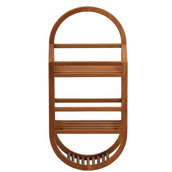 Bare Decor BARE-AX4508 Teak Shower Caddie Storage Organizer, 24"