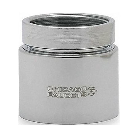 Chicago Faucet Spray Outlet,Brass,13/16 in - 24,Chrome E28-5JKABCP