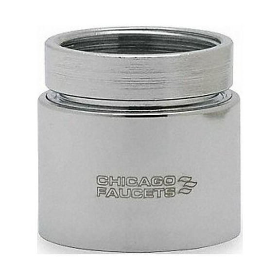 Chicago Faucet Spray Outlet,Brass,13/16 in - 24,Chrome E28-5JKABCP
