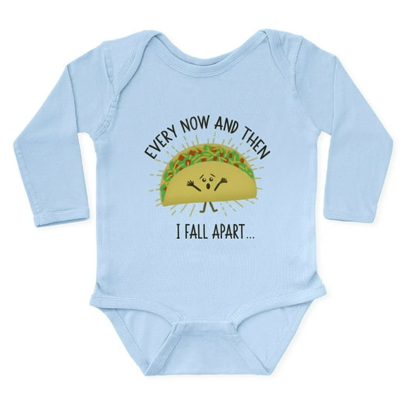 CafePress - Every Now And Then I Fall Apart Funny Ta Body Suit - Long Sleeve Cotton Baby Bodysuit