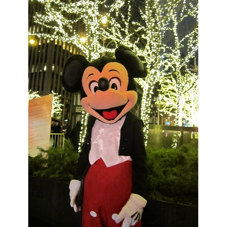 LAMINATED POSTER New York City Mickey Mouse Christmas In Nyc Poster Print 24 x