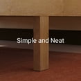 thumbnail image 6 of LIFEMENT Queen Classic Wood Platform Bed Frame, Solid Wood, No Box Spring Needed, Easy Assembly, Minimalist Modern Design, Under Bed Storage, Natural, 6 of 10