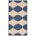 thumbnail image 2 of Safavieh Courtyard Elwyn Geometric Indoor/Outdoor Area Rug, Beige/Blue, 4' x 5'7", 2 of 9