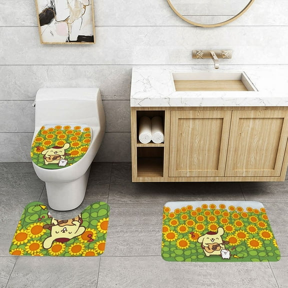 Pompompurin Classic Three Piece Set With Water Absorption And Anti Slip Properties