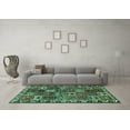 thumbnail image 3 of Ahgly Company Indoor Rectangle Persian Turquoise Blue Traditional Area Rugs, 2' x 3', 3 of 4