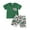 Green, variant on Aojekbee 2Pcs Baby Boy Summer Outfits Short Sleeve T-Shirt Truck Print Shorts Set Infant Clothes