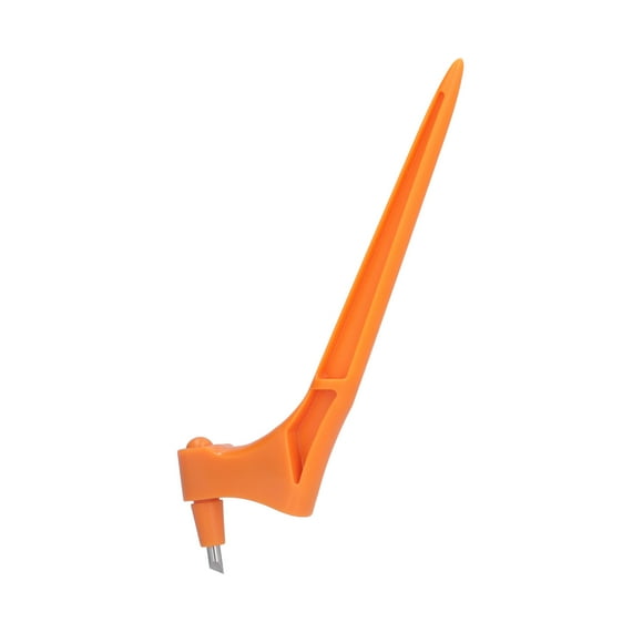 Couteau d'Artisanat à Lame Rotative à 360 Degrés, Outils de Découpe d'Art Couteaux de Quilting Antidérapants avec 3 Têtes de Couteau pour Artisanat Orange