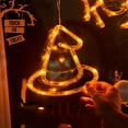 thumbnail image 4 of Guirnalda de luces LED para ventana de Halloween, lámpara con ventosa, Araña de calabaza, murciélago, decoración de ambiente, 4 of 4
