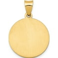 thumbnail image 5 of 14K Yellow Gold Polished And Satin St. Barbara Medal Hollow Pendant (26.5 X 18.75) Made In United States xr1296, 5 of 6