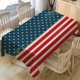 thumbnail image 6 of Independence Day Themed Cloth For Dining And Event Use Blend Festive Patriotic Centerpiece Independence Day And Linen Tablecloth Coffee Cloth Dining Table Cloth, 6 of 6