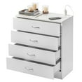 thumbnail image 6 of Ktaxon Dresser with 2 Power Outlets & 2 USB, Chest of 4 Drawers, Vanity dresser for Bedroom, Living Room, White, 6 of 6