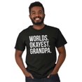 thumbnail image 5 of Worlds Okayest Grandpa Funny Men's Graphic T Shirt Tees Brisco Brands S, 5 of 5