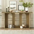 thumbnail image 2 of Tcbosik Modern Console Table, 60" Entryway Table with Storage Shelf, Foyer Table for Living Room, Hallway, Natural, 2 of 8