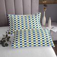 thumbnail image 3 of Erosebridal Buffalo Plaid Coverlet Set King,Geometric Grid Bedding Set,Checkered Decoration,Ultra Soft,3-Piece, 3 of 5