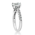 thumbnail image 2 of Pompeii 2 ct TDW Diamond Engagement Ring Solitaire With Accents 14K White Gold, 2 of 3