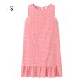 thumbnail image 1 of Vestido de mujer Vestido sin mangas con lunares Vestido sin mangas con volantes sueltos, Rosa, S Inevent AP002113-07, 1 of 5