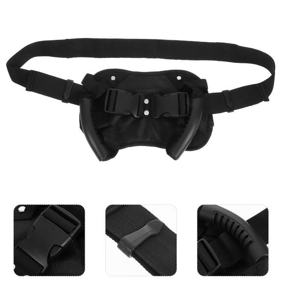 SWETRACE 1Set Motorcycle Passenger Safety Belt Motorbike Rear Seat Handle Adjustable Waist Circumference