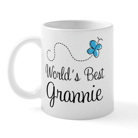 CafePress - Grannie (World's Best) Mug - 11 oz Ceramic Mug - Novelty Coffee Tea Cup