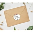 thumbnail image 2 of Darling Souvenir 45 Pcs White Round Floral & Anchor Save The Date Stickers DIY Envelope Seals-1.6 Inches, 2 of 4