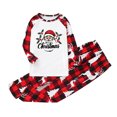 thumbnail image 3 of Odeerbi Christmas Pajamas for Family Holiday Long Sleeve Family Christmas Pajamas Matching Sets Toddler Casual Printed Top with Bottom Outfits Home Wear Sleepwear Family Matching PJs Set Red, 3 of 6