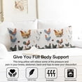 thumbnail image 3 of Long Body Pillow Cover - Soft & Breathable, Hidden Zipper, 20"x54", Cute Farm Eggs & Chickens Print - Perfect Gift for Farmhouse Lovers, Side Sleepers, Rustic Home Decor, 3 of 7