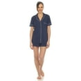 thumbnail image 5 of White Mark Women's Solid Short Pajama Set, 5 of 6