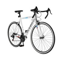 VEVOR Road Bike, 700C Wheels Racing Bike, SHIMANO 21 Speeds Drivetrain City Commuter Road Bicycle, Urban Adult Sport Bicycle with Carbon Steel Frame, Drop Bar, Caliper Brake, for Men and Women