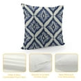 thumbnail image 4 of PIKWEEK  Cushion Cover Decorative Throw Pillow Cover Geometric Invisible Zipper Pillow Cover for Living Room,Navy Blue, 4 of 5