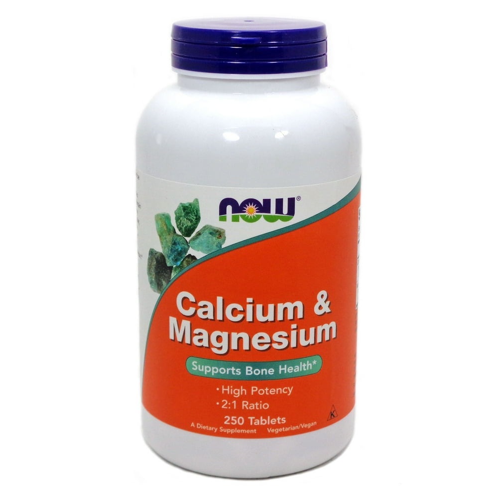 NOW Foods Calcium & Magnesium High Potency 250 Tablets Walmart