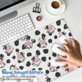 thumbnail image 4 of Long Mouse Pads for Desk,White Cow Spot Pattern Desk Mats on Top Of Desks, Desk Mouse Pad Extra Large with 3mm Non-Slip Base and Stitched Edge for Gaming,Office,Work,Home 31.5"x11.8", 4 of 6