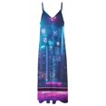 thumbnail image 4 of City Neon Streetview Night at Night Fine Art Sleeveless Dress Summer Dress Woman 2025, 4 of 7