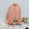 thumbnail image 3 of Bolsa 5 unids/set lindo gato de lona mochila de viaje de mano de hombro (rosa) JShteea Para Estrenar, 3 of 8