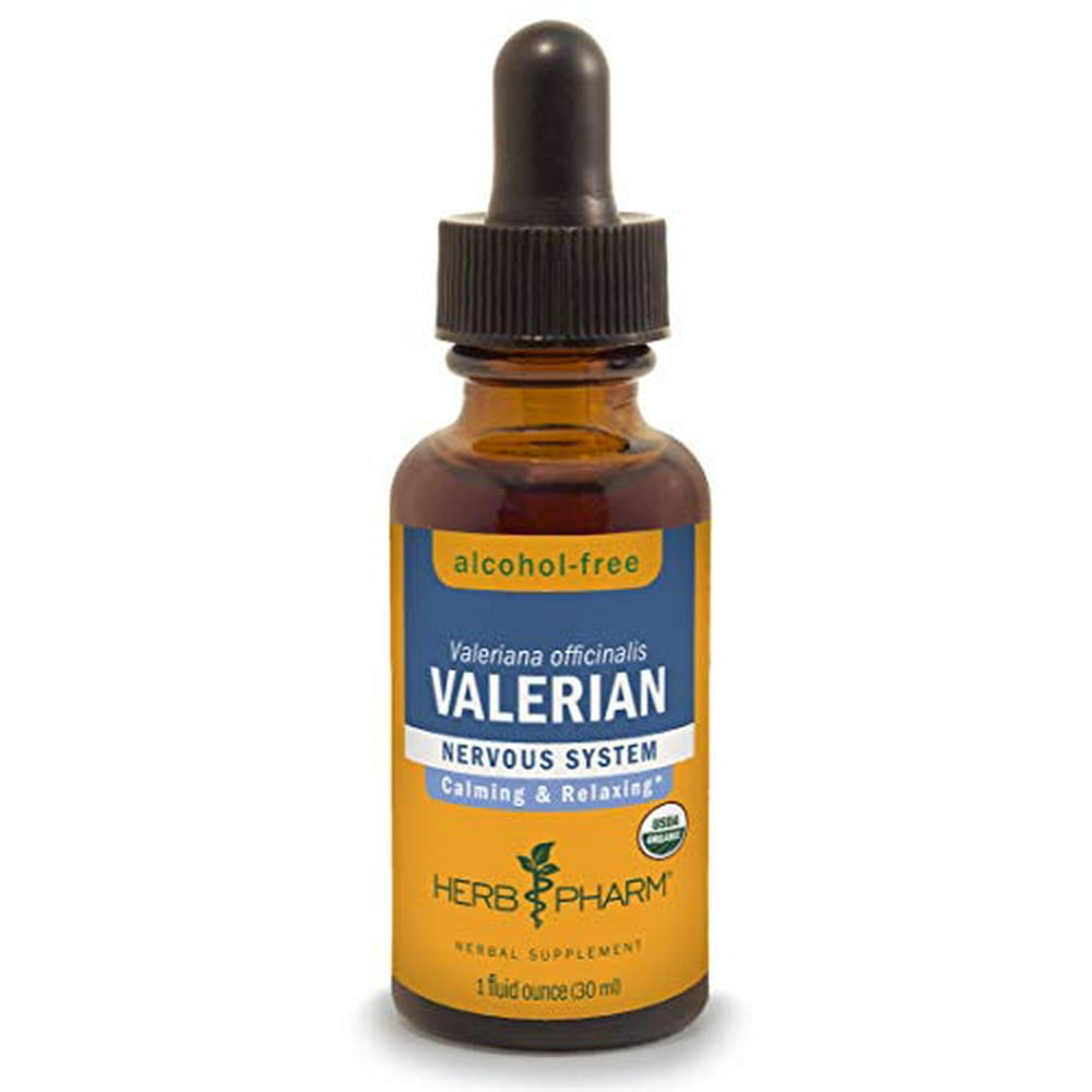 Herb Pharm Certified Organic Valerian Root Liquid Extract for Relaxation and Restful Sleep