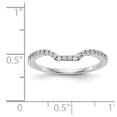 thumbnail image 7 of 14K White Gold Ring Band Wedding Diamond Round , Size 5, 7 of 7