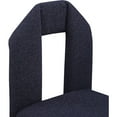 thumbnail image 4 of Meridian Furniture Bennett Navy Boucle Fabric Dining Chair (Set of 2), 4 of 8
