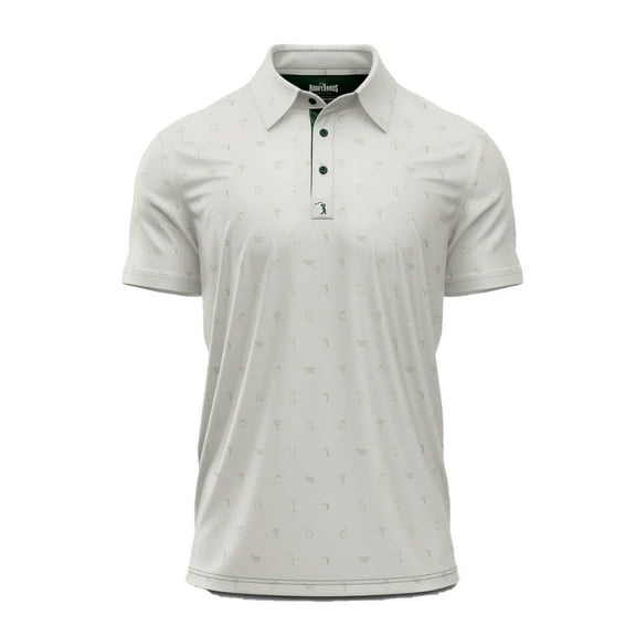 Bogey Bros Men's 4 Way Stretch Short Sleeve Golf Polo Shirt (XX-Large, Oh Canada)