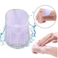 thumbnail image 1 of GlamEssence 50 Pieces Of Disposable Hand Soap Paper And Portable Hand Soap Tablets(Purple), 1 of 5