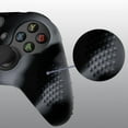 thumbnail image 3 of PlayVital New Hope Gray & Black 3D Studded Edition Anti-Slip Silicone Cover Skin for Xbox Series X Controller, Soft Rubber Case Protector for Xbox Series S Controller with Thumb Grip Caps, 3 of 8