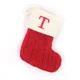 thumbnail image 3 of Medias navideñas con letras, nuevas decoraciones tejidas para el árbol de Navidad, colgantes para el hogar, regalo de Navidad, calcetines navideños con alfabeto de copos de nieve, 3 of 5