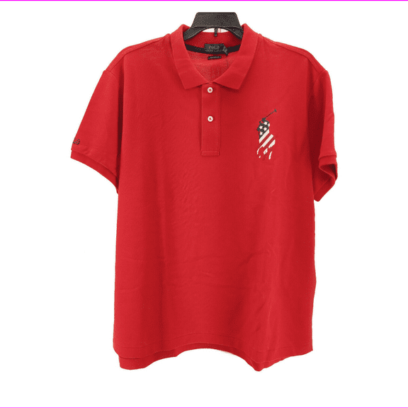 Polo Ralph Lauren Women's 100% Cotton Classic-Fit Polo Shirt, Red Size S