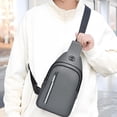 thumbnail image 1 of Chest Bag for Travel, Sports, and Daily Use, Water-Resistant Crossbody Shoulder Bag with Adjustable Strap and Breathable Back Panel, Compact Small Backpack, 1 of 7