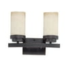 Nuvo 60/3842 Lucern Wall Lantern 13in Patina Bronze Saddle Stone 2-light